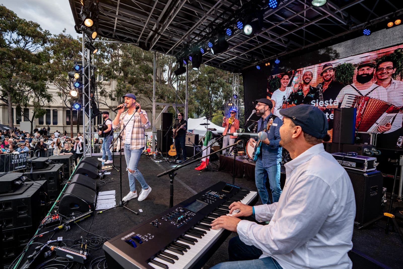 Live performance on the Main Stage at the Italian Festa