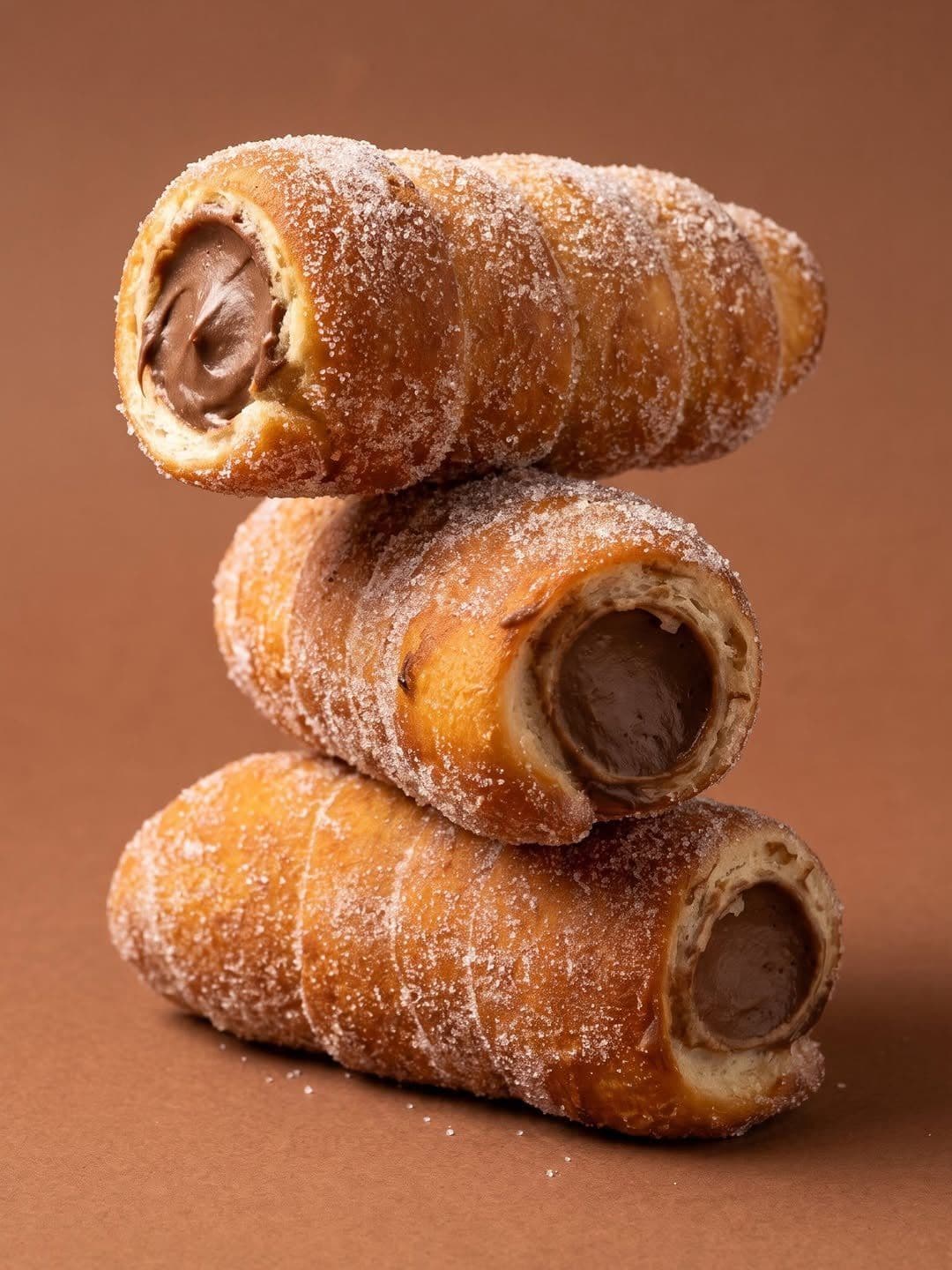 Stack of Sicilian cartocci pastries