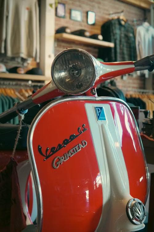 A classic Italian car on display at the Royal Exhibition Building
