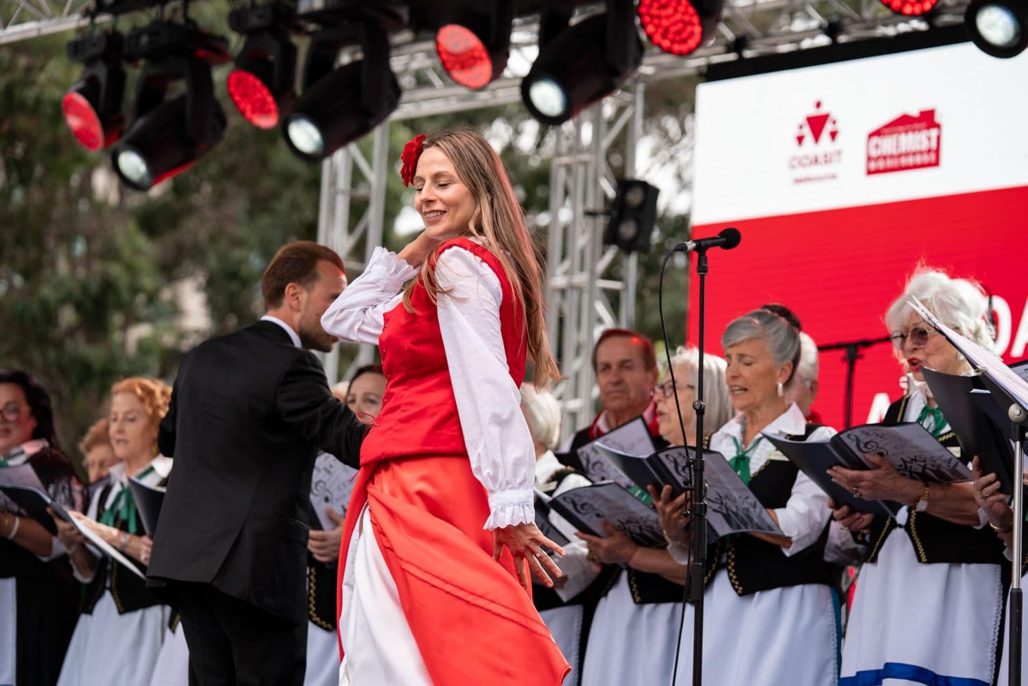 Main stage performance at the Italian Festa