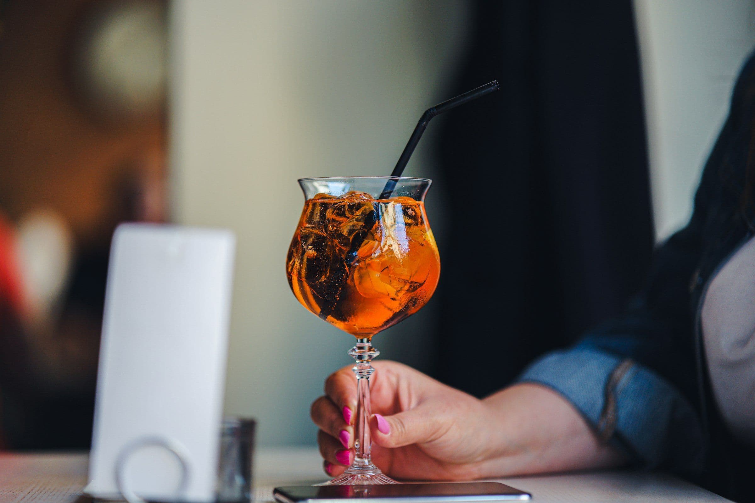 Aperol spritz at the bar